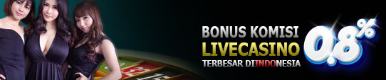 BONUS KOMISI LIVE CASINO TERBESAR 0.8% [MINGGUAN]